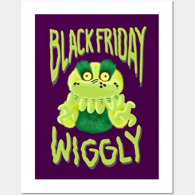 STARKID | BLACK FRIDAY WIGGLY Wall Art by ulricartistic